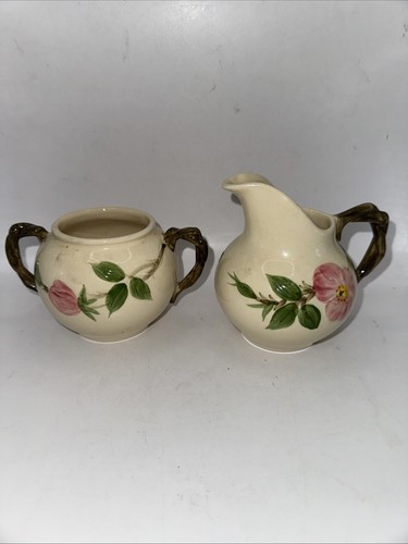 Franciscan Desert Rose Cream and Open Sugar set Vintage 1949-53 No Lid