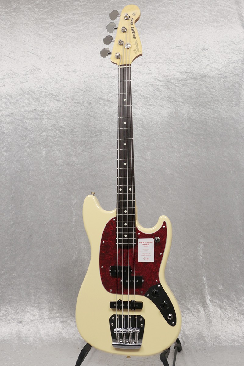 美品 Fender Japan mustang bass FENDER Made in Japan Hybrid Mustang Bass Vintage White [SN