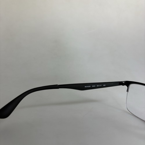 Ray Ban RB6335 2503 Black Rectangle Eyeglasses Frames Only 54-17 145 - Foto 13 di 14