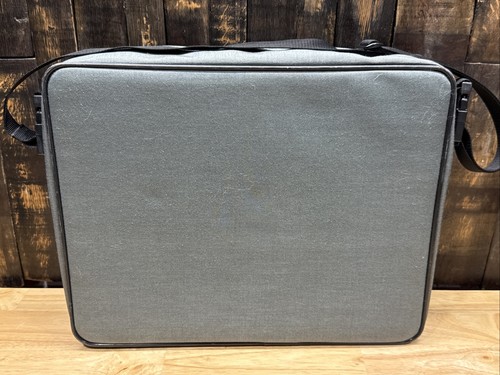 Vintage Apple Laptop Case Mac Computer Messenger Padded Bag Rainbow Logo Gray - Picture 10 of 18