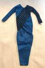 Vintage Superstar Era Barbie Christie Fashion Collectibles #3685 Blue Dress