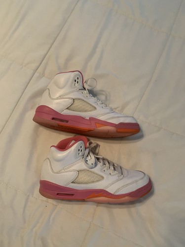 Nike Air Jordan 5 Retro Mid Pinksicle Sportschuhe Größe 7 Y 440892-168 weiß  - Bild 6 von 8