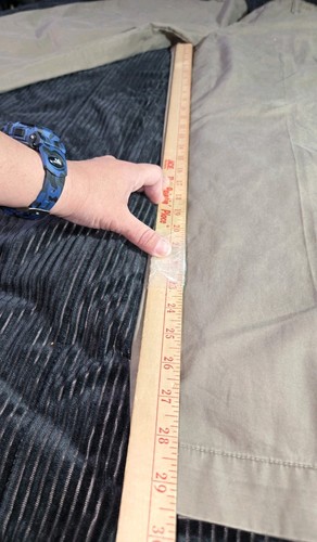 Neu Izod Chinohose Herren 40 x 30 vorne flach metrix Passform khaki Chino Kleid braun - Bild 9 von 10