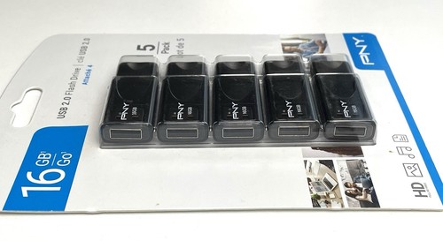 PNY 16 GB USB 2.0 Flash Drive Pack of 5 - Picture 6 of 7