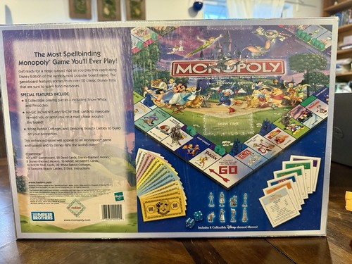 The Disney Edition 2001 MONOPOLY Board Game Hasbro Parker Brothers Complete - Picture 2 of 2