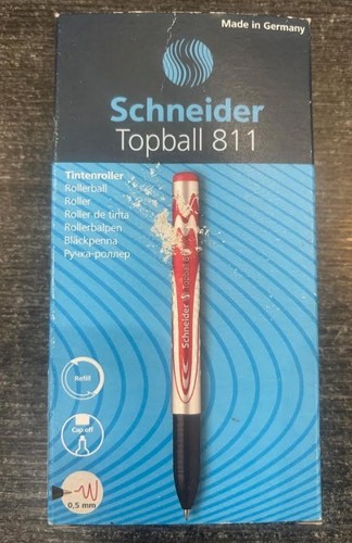 Schneider Topball 811 Tintenroller, 0,5 mm konische Spitze, nachfüllbar, grüne Tinte - Bild 2 von 4