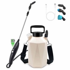 Battery Powered Garden Sprayer, 1 Gallon Electric Sprayer in Lawn with USB Re...