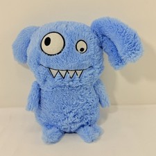 Goffa Uglydoll Ice Bat Plush Toy Ugly Doll Soft Monster Blue Funny Cross Eyes