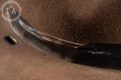 Vintage Campaign Hat in Brown - Picture 8 of 8