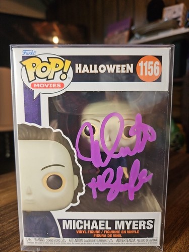 Nick Castle signiert Halloween Michael Myers Funko mit Echtheitszertifikat und Beschützer