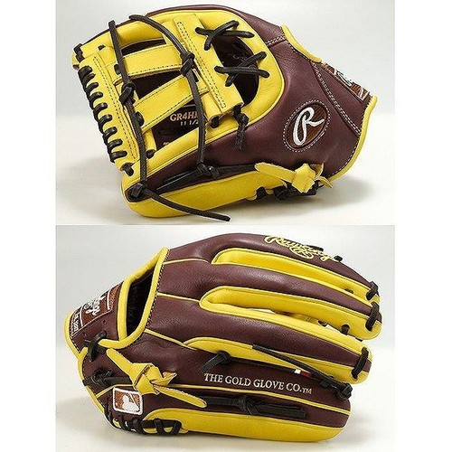 Rawlings HOH MLB Color Sync 11.5" All Round Glove LHT Chocolate/Yellow Lefty - Picture 2 of 8