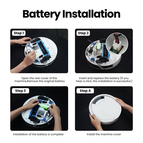 Vacuum Remplacement Batteria per Lefant M210 M210B M210P M213 M213S Aspirapolver - Foto 9 di 9