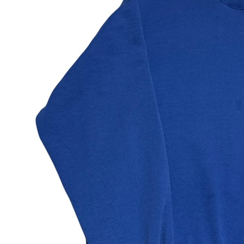 Felpa girocollo uomo vintage anni 90 New England Patriots blu macchiato Boxy L - Foto 4 di 9