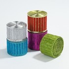 Wired Sheer Organza Ribbon Glitter for Holiday and Special Event Decor