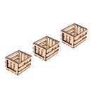 3 Pcs Storage Basket Model Child Toddler Dollhouse Baskets Mini Miniatures