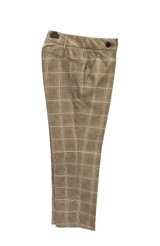 Gucci pantaloni donna nero bianco rosso a quadri taglia 44