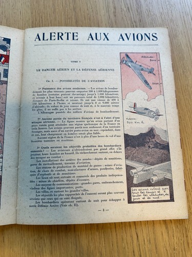 "ALERTE AUX AVIONS!!! Manuel de défense 1939 TBE - Bild 3 von 6