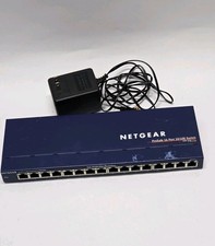 Netgear ProSafe FS116 16-Port 10/100 Ethernet Switch w/ Power Adapter Tested