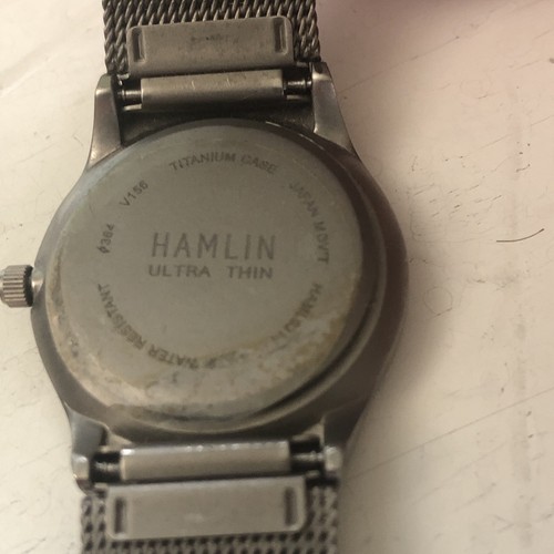 Hamlin Ultra Thin Titanium Watch , New Battery Working RARE MODEL - Picture 4 of 9