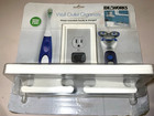 New Wall Outlet Organizer Ideaworks White Easy To Install Toothbrushes Shavers 