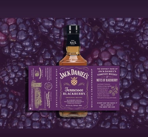 🇺🇸 US Tennessee 🫐 Blackberry 750ml 70 Proof 1.Release Jack Daniels NEW 35% - Bild 2 von 4