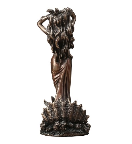 Aphrodite: Godess Of Beauty the Birth of Cold Cast Bronze & Resin Satue 6.9' - Picture 6 of 7