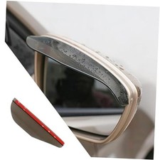 Car Rear View Mirror Rain Visor Guard Pcs Rain Eyebrow for Side Mirror, 2 Black