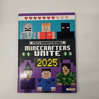 Minecrafters Unite 2025 Unofficial Activity Book Hardback Minecraft Puzzles Cent