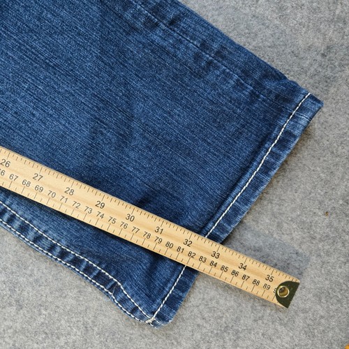 Miss Me Jeans Womens 32x34* Bootcut Flap Pockets Denim Y2K Western Rodeo *Flaw* - Picture 11 of 14