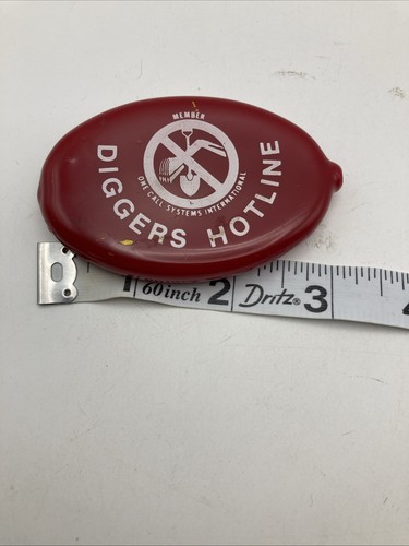 Vintage Diggers Hotline Milwaukee Promo Werbung Quetschen Münze Kleingeld Geldbörse - Bild 11 von 11