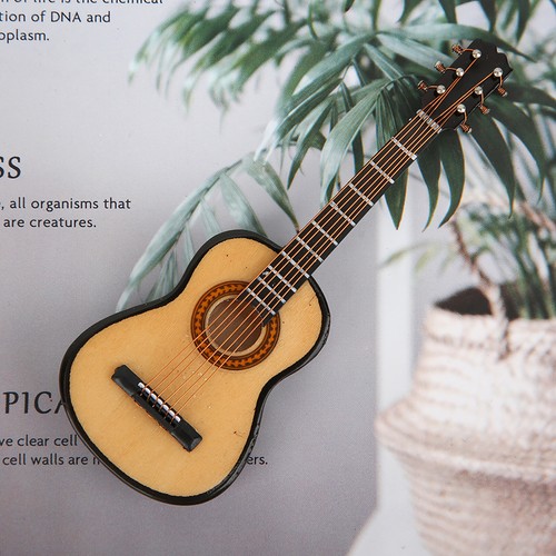 Basswood G Guitar Shaped 3D Decorative Refrigerator Accessory Tools 10cm Part - Picture 10 of 10
