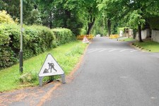 Photo 6x4 Roadworks on Oakley Road Cheltenham Some pipeline works have be c2018