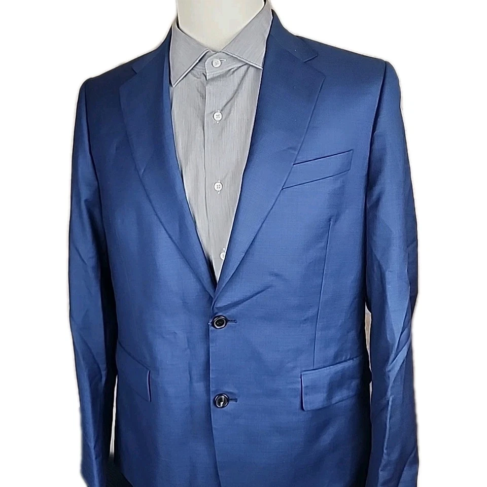 Abrigo Deportivo Paul Smith Nuevo con Etiquetas Lana Azul Marino Calce Brierley Talla 42R Chaqueta Foto 2 de 4