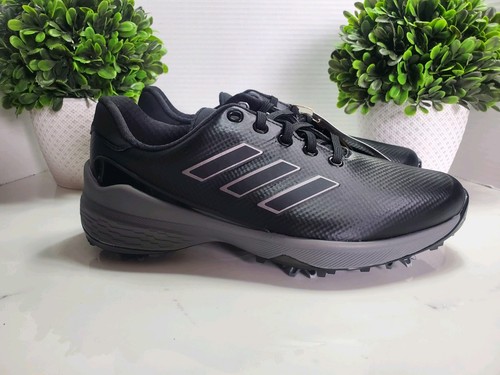 Adidas ZG23 Herren Größe 9 Schwarz Silber Metallic Grau Spikes Golfschuhe GW1178 ⚫ - Bild 3 von 6