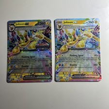 Pokémon Jolteon EX TCG Prismatic Evolutions 030/131 Stamped Promo + Regular