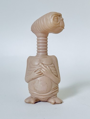 Vintage 1982 Topps E.T Candy Container 3” anni 80 bambini film alieno FIGURINA COMPLETA - Foto 2 di 3