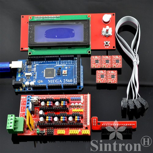 RAMPS 1.4 Kit + Mega 2560 R3 + 5pcs A4988 + LCD 2004 Display For Arduino RepRap