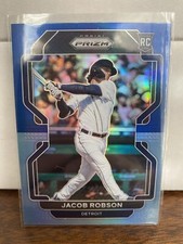 Jacob Robson 2022 Prizm Base Navy Blue-Carolina Blue #60 - Detroit Tigers