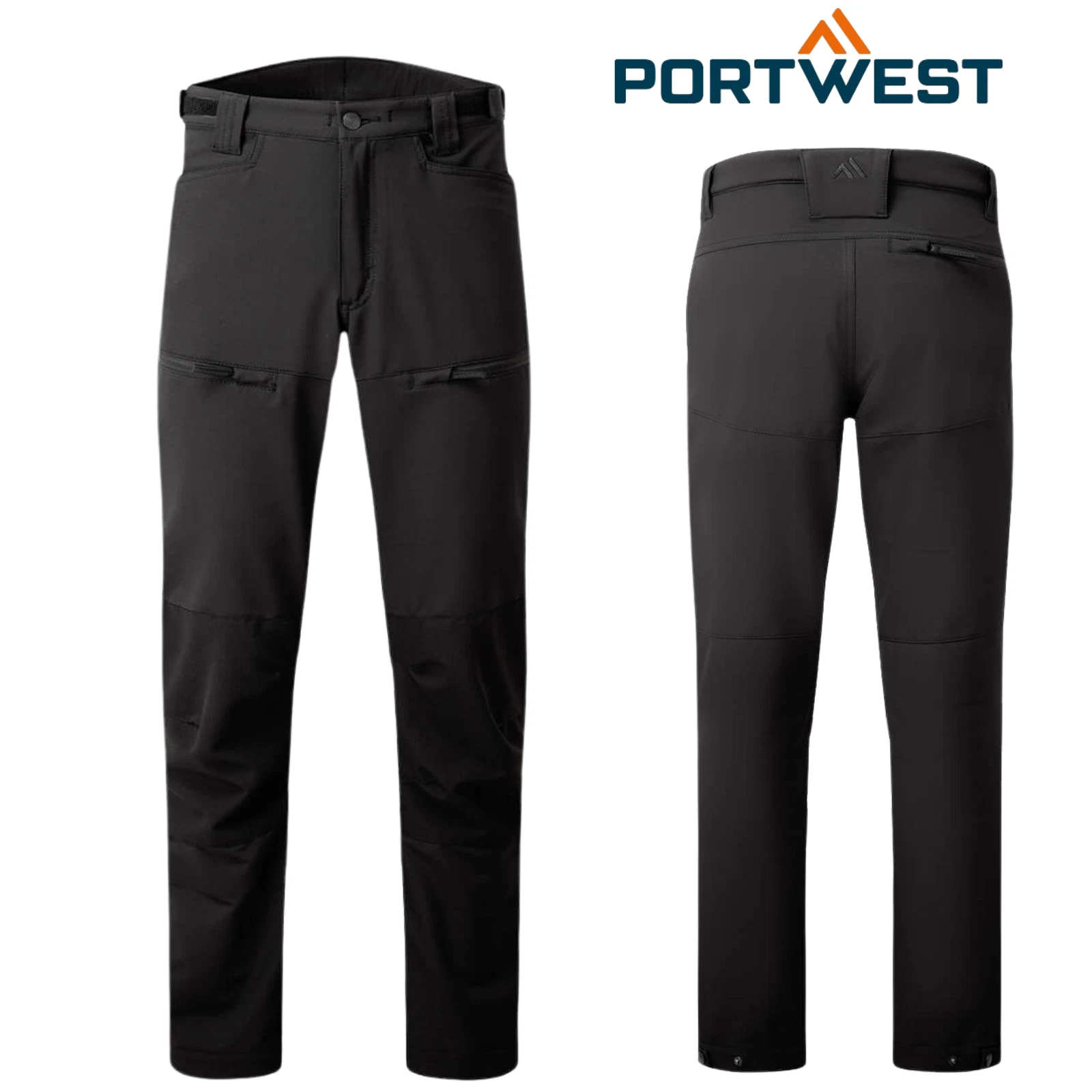 Portwest WX2 Eco Stretch Hiking Trousers Mutli Zip Pockets Slim Fit Comfort Pant