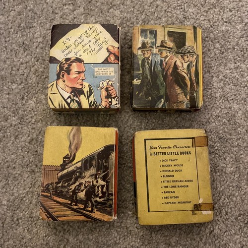 1930-40er Jahre große kleine Bücher Menge (x4) Hardcover-Dan Dunn Gang Busters Racket Squad - Bild 2 von 24