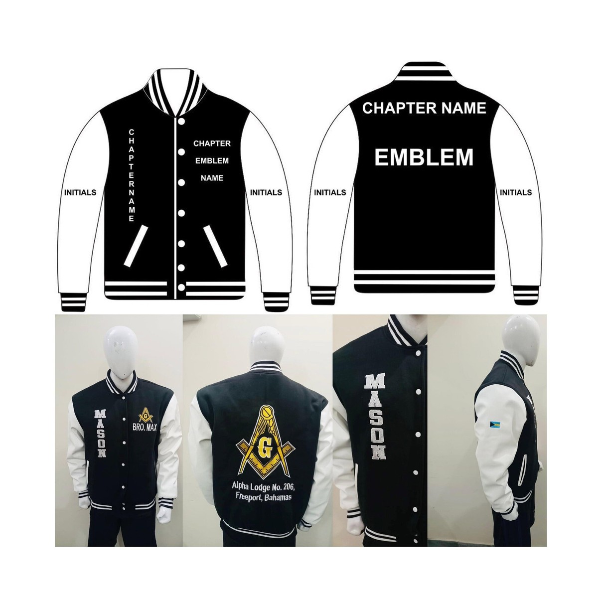 Custom masonic jackets clearance