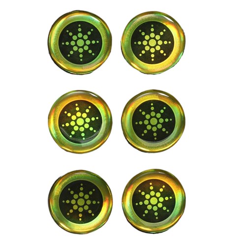 6 Pcs Radiation Shield Scalar Energy Stickers 6 Stickers Anti Radiation Shield - Picture 11 of 33