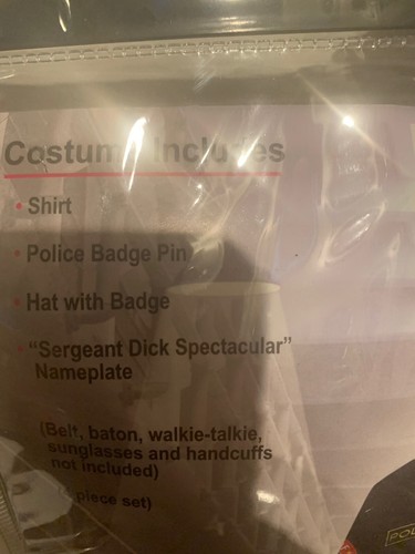 New Sergeant Dick Spectacular Costume Adult Size XXL/2XL Police Officer Sexy Cop - Picture 3 of 5