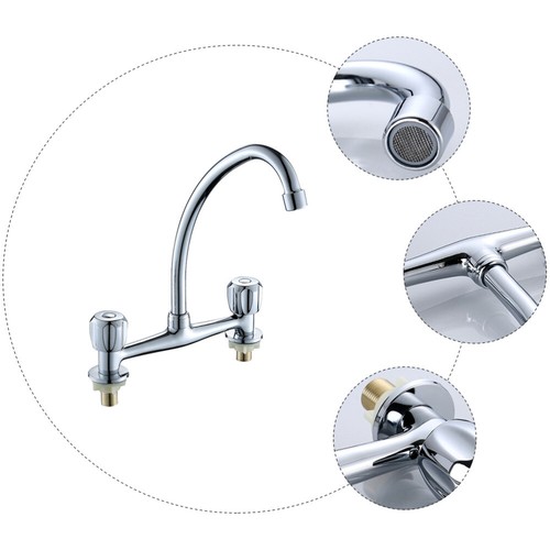 Schalter Wasserhahn Nickel Küchenarmatur Ersatzarmaturen Bad - Bild 6 von 12
