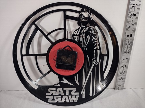 Star Wars Darth Vader Vinyl Schallplatte Wanduhr - Bild 3 von 4