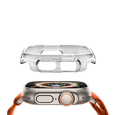 For iWatch Ultra 9 8 7 6 5 SE Case Clear Screen Cover Protector 49 45 44 41 40mm - Picture 3 of 14