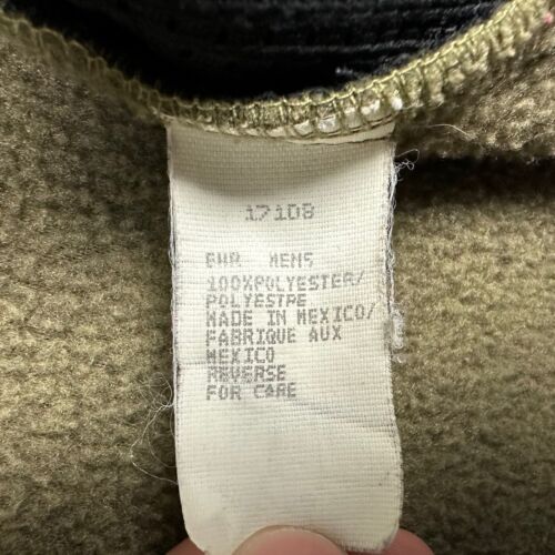 Vintage Woolrich Jacket Mens Medium Olive Green Full Zip Polartec Fleece Sweater - Picture 5 of 15