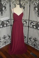 V1183 OCCASIONS 5806 SZ 12 BURGUNDY $275 FORMAL BRIDESMAID PROM  DRESS GOWN