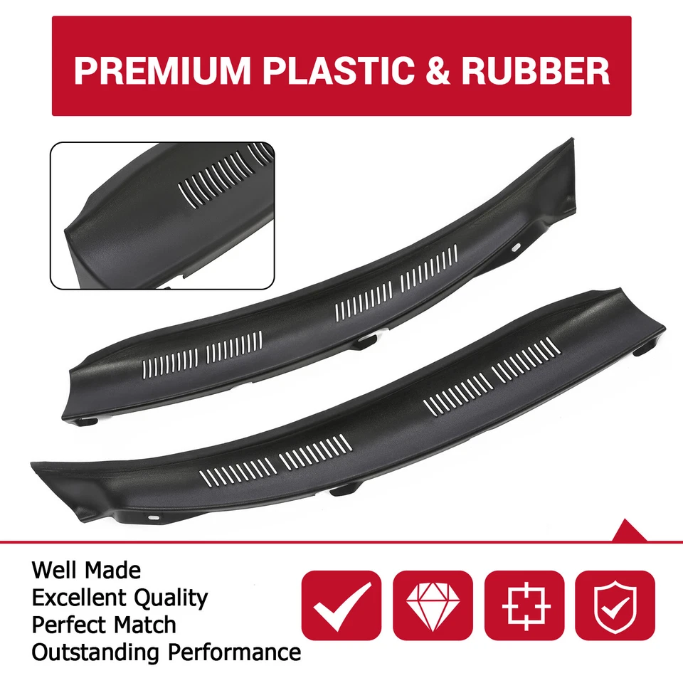 HECASA For Mercedes Benz W210 E-Class 95-03 Windshield Wiper Cowl Screen Cover Foto 2 de 4