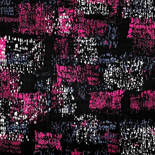 Digital Rain Neon Purple Black Sewing Cotton Fabric - Picture 1 of 2